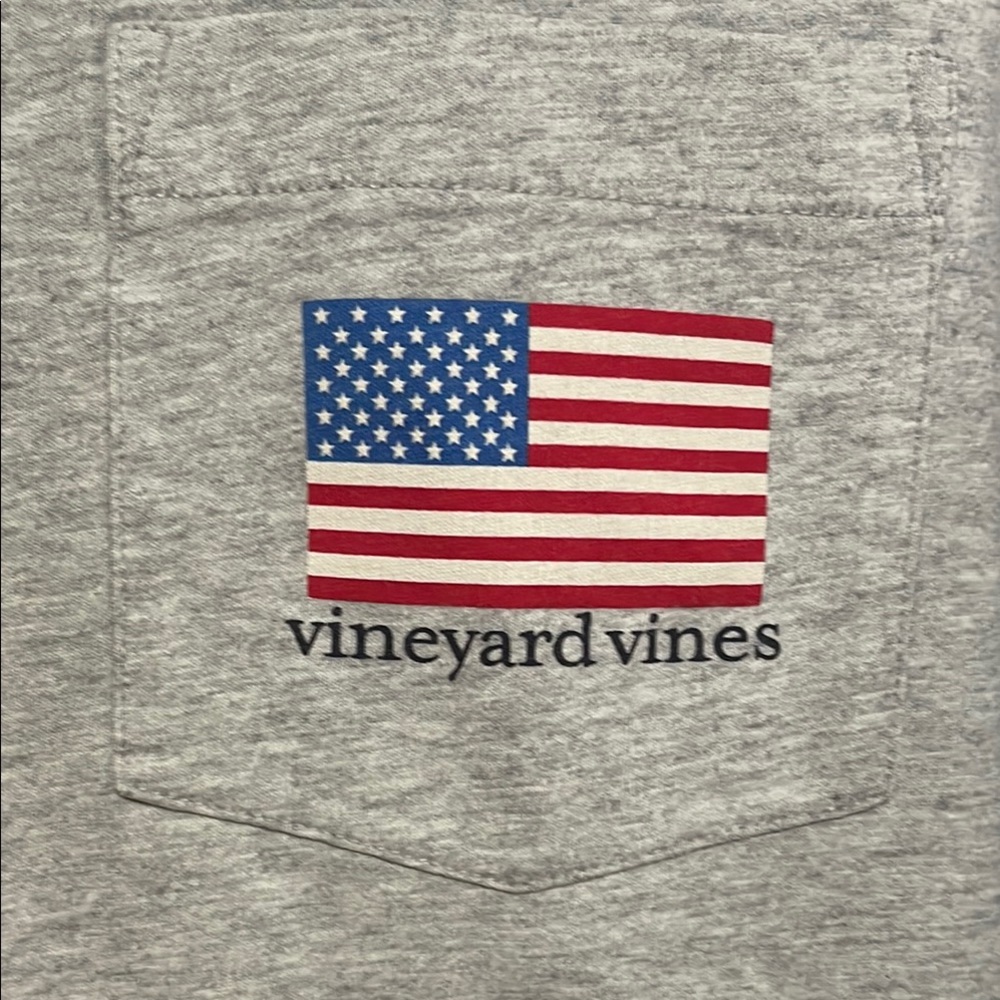 Gray Vineyard Vines Men's Long Sleeve Shirt - Picture 5 of 5